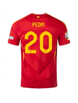 Spanien Pedri Gonzalez #20 Heimtrikot EM 2024 Kurzarm